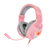 AURICULARES GAMING REDRAGON HYLAS H260W RGB ROSA