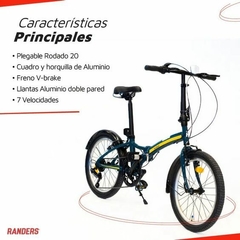 Bicicleta Plegable Kurban Rodado 20 - comprar online