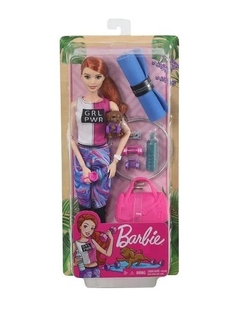 Muñeca Barbie Deportiva Articulada Cachorro Y Accesorios