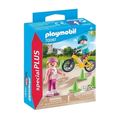 Niños con Bici y Patines Playmobil