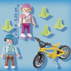 Niños con Bici y Patines Playmobil - comprar online