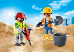 Duo Pack Trabajadores De La Construcción Playmobil - comprar online