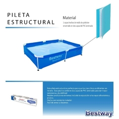 Pileta Estructural Steel Pro 690lts 690lts1.50x1.10x0.42mts Bestway - comprar online