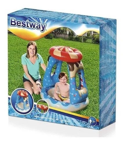 Pileta Infantil Con Techo Candy Bestway