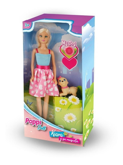 Muñeca Kiara y Su Mascota Poppi Doll - comprar online
