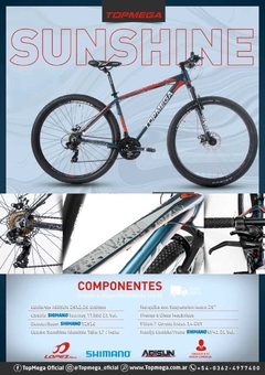 Bicicleta MTB Sunshine R29 V/Talles Y Colores - tienda online