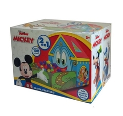 Casita Pelotero 2 En 1 Disney 100 Pelotas Mickey