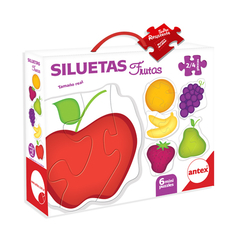 Puzzle Siluetas Frutas y Vehículos Antex