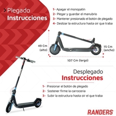 Monopatin Electrico Scooter Sct-103 Randers - El Arca del Juguete