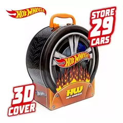 Valija Guarda Autos Metálico Hot Wheels Rueda 29 Autos - El Arca del Juguete