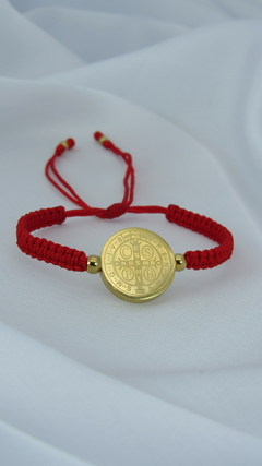 Imagen de Pulsera san Benito rojo (pasante)