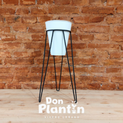 Portamacetas hierro Tripode (macetas de 17-18cm) - Don Plantín