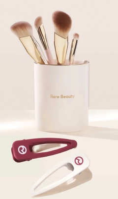 Hair Clip Duo & Makeup Brush Cup Set • Rare Beauty official Merch
