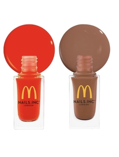 **PRE ORDEN** Nails.INC X McDonald's Burger Mini Nail Polish and Sticker Duo - Beauty Glam by Kar