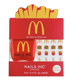 **PRE ORDEN** Nails.INC X McDonald's Fries Nail Polish and Sticker Set