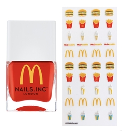 **PRE ORDEN** Nails.INC X McDonald's Fries Nail Polish and Sticker Set - comprar en línea