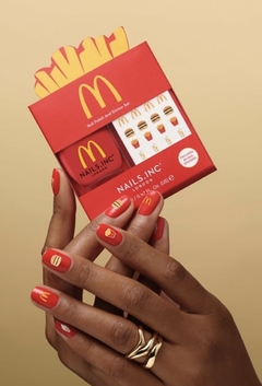Imagen de **PRE ORDEN** Nails.INC X McDonald's Fries Nail Polish and Sticker Set