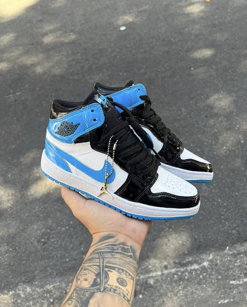 Jordan 1 - Preto e Azul BB - Comprar em Kmarcas Outlet