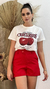 T-Shirt Estampa Cereja na internet