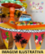 Decoração de mesa Festa Tardezinha 8 Uni Festcolor - Inspire sua Festa Loja - comprar online