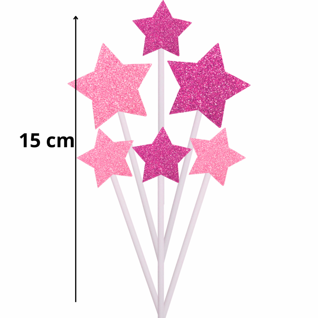 Topo De Bolo Barbie Estrelas Topper Personalizado