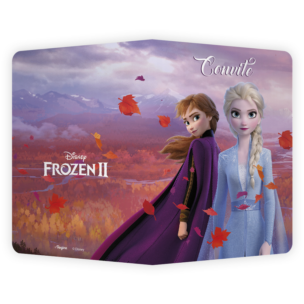 Arte de Convite virtual tema Frozen ou Frozen Fever Envio por