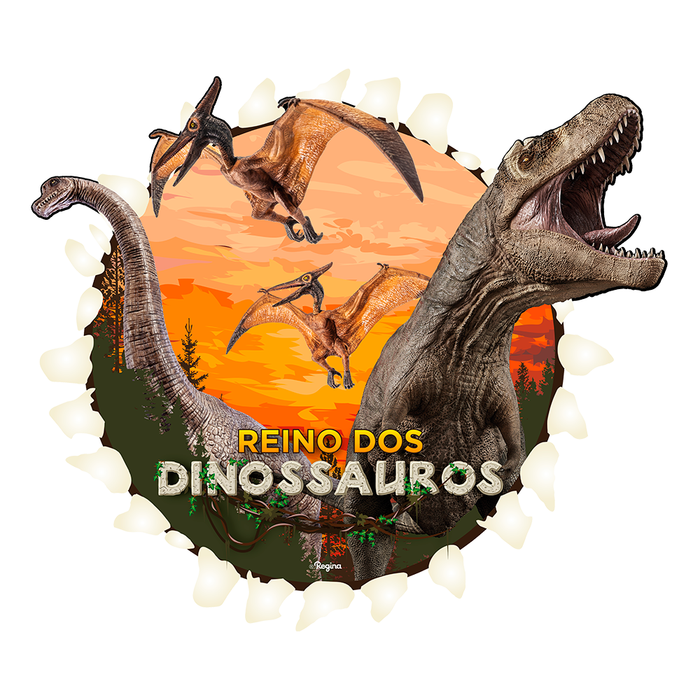 Moldura Dinossauro Baby PNG - Imagem Legal