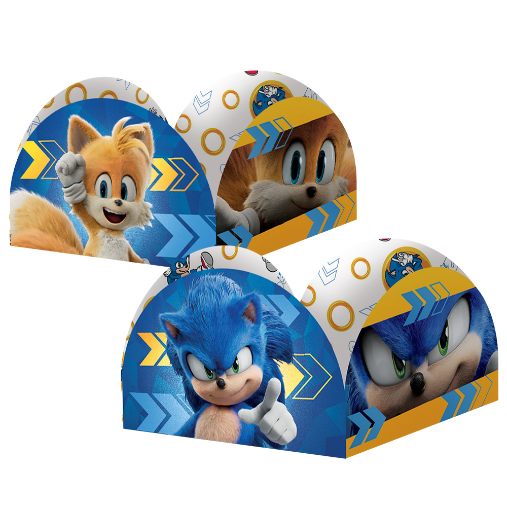 Mini Personagens Decorativos Sonic - 50 Un - Natal da 25