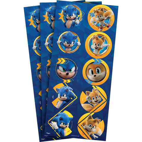 MINI PERSONAGENS DECORATIVOS FESTA SONIC THE HEDGEHOG - 50 UNIDADES