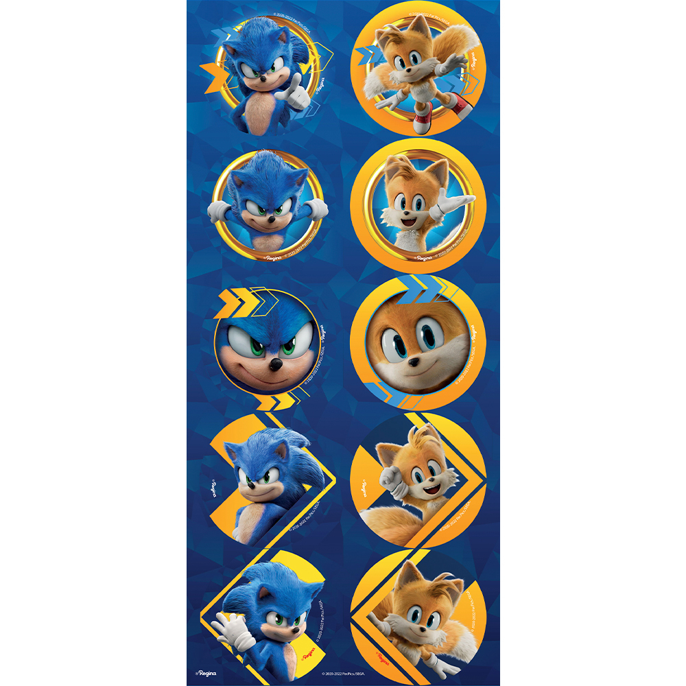 Kit 3 pins personagens Sonic multicor, SEGA