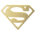 Aplique Herói Super Homem Superman Acrílico Dourado Vazado 5 cm 4 Uni Vivarte - Inspire sua Festa Loja - comprar online