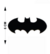6 Apliques Batman Morcego Acrílico Preto AC2 6 cm Vivarte - Inspire sua Festa Loja