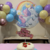 Suporte para Balões Imita Gás Hélio 8 hastes Varetas 82 cm Base em MDF Piffer Festas - Inspire sua Festa Loja - Inspire sua Festa Loja
