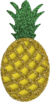 Aplique Fruta Tropical Abacaxi EVA Glitter Vazado 5 cm 6 Uni Vivarte - Inspire sua Festa Loja