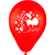 Balão Látex Redondo N.9 para Festa Minnie Vermelha - 25 unidades na internet