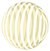 Balão Bubble Transparente Amarelo com Listras Brancas 18 polegadas 45 Cm Mundo Bizarro - Inspire sua Festa Loja - comprar online