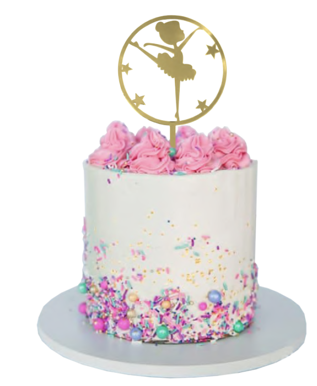 Topo de bolo de balé de 6 a 9 anos de idade - bailarina, topo de bolo de  aniversário, festa de aniversário de balé, festa de aniversário de princesa,  festa de aniversário