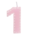 Vela de Aniversário Tracejado Rosa Claro Número 1 Cromus Festas - Inspire sua Festa Loja - comprar online