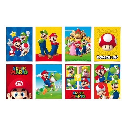 Kit Quadrinhos Festa Super Mario 8 - Fazendo a Nossa Festa