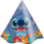Chapéu de Aniversário Festa Stitch 8 Uni Festcolor - Inspire sua Festa Loja