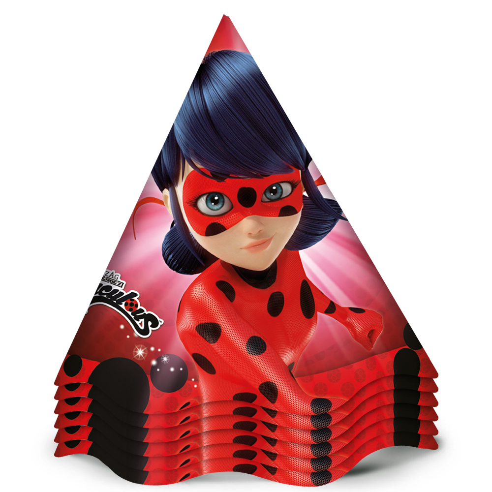 12 Copos Ladybug Cat Noir Core Festa De Aniversário 180 ML - Fantasia Kids