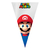 Cone Plástico Festa Super Mario Bros 17,5 x 29,5 cm 50 Uni Cromus - Inspire sua Festa Loja