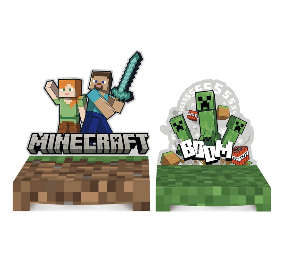 Mini bolo minecraft - Nat bolos e doces