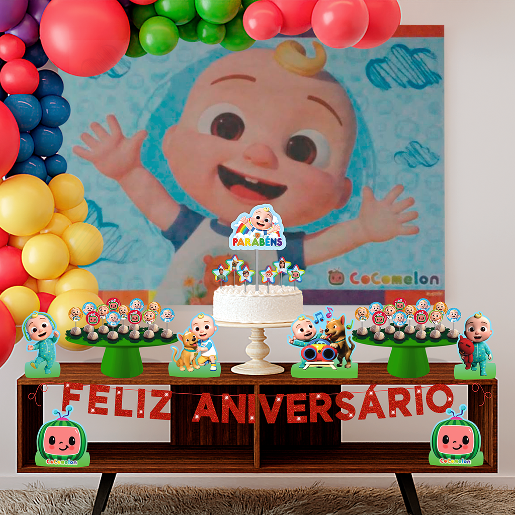 Kit Decoração Festa Aniversário Tema Flork Meme Piffer