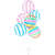 Balão Bubble Transparente com Listras coloridas 18 polegadas 45 Cm Mundo Bizarro - Inspire sua Festa Loja na internet