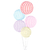 Balão Bubble Transparente Lilás com Listras Brancas 18 polegadas 45 Cm Mundo Bizarro - Inspire sua Festa Loja na internet