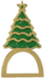 Porta Guardanapo Árvore de Natal 8 cm Verde Dourado 4 Uni Vivarte - Inspire sua Festa Loja - comprar online