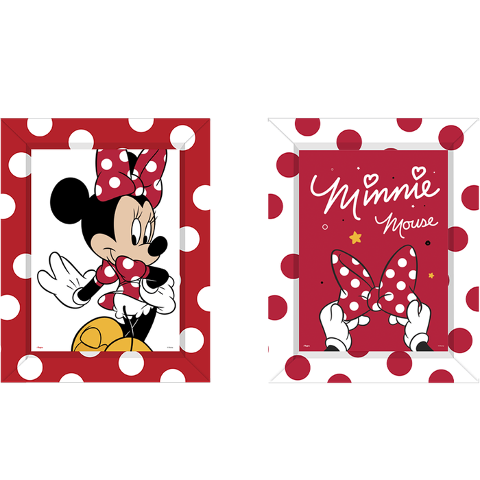 Topper de bolo Minnie Mouse rosa c/ 6 unidades Regina Festas