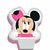 Vela plana adesivada Festa Baby Disney Aniversário Minnie 01 un Regina Festas - Inspire sua Festa Loja