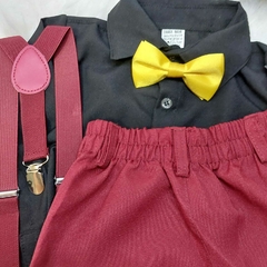Imagem do Conjunto Infantil Camisa Social Calça Menino Festa Mickey